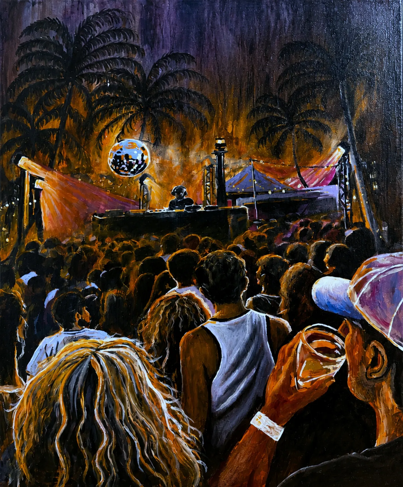 Concert Palms, a painting by Annabel