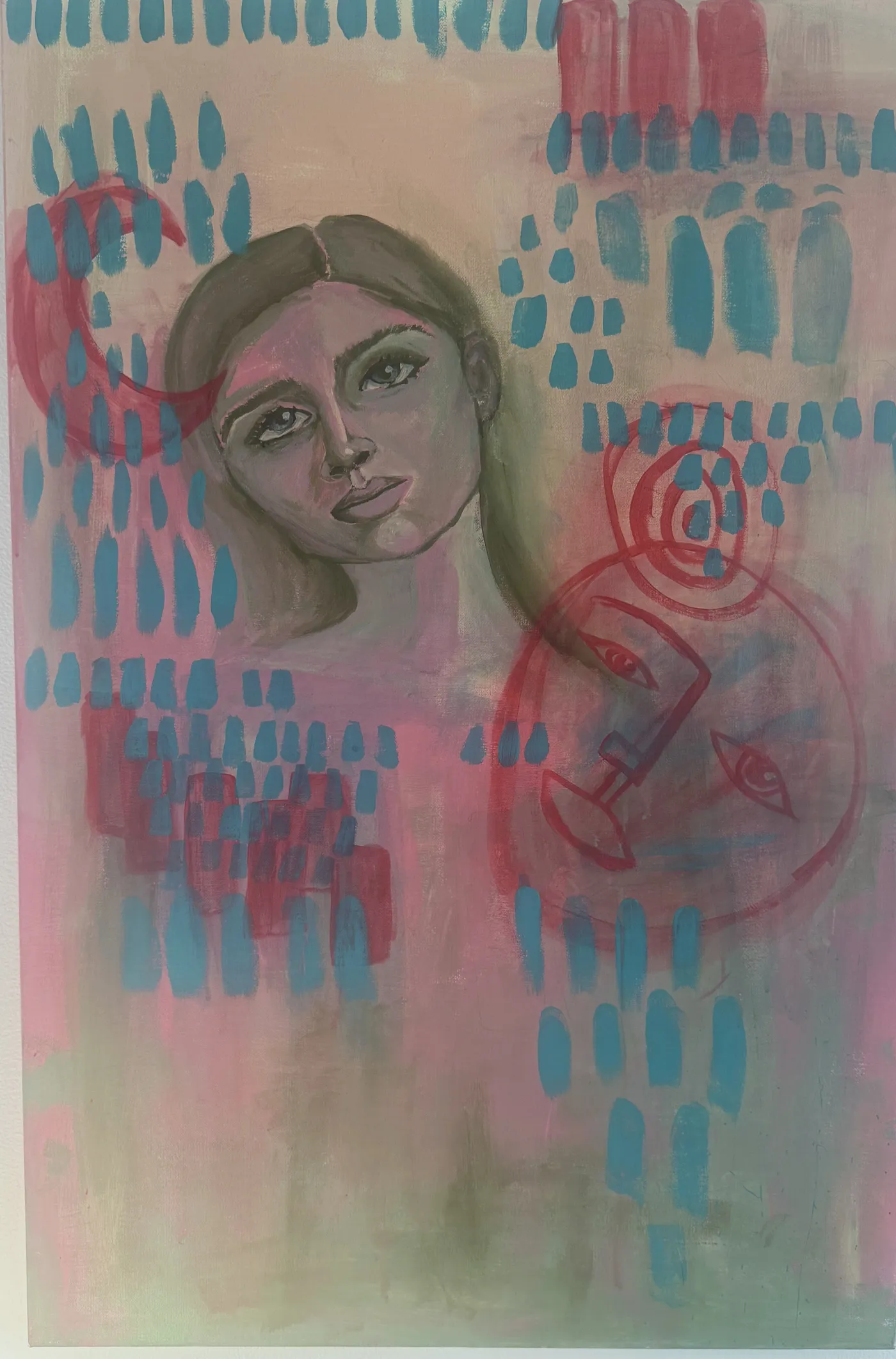 Portrait with Marks, a painting by Annabel