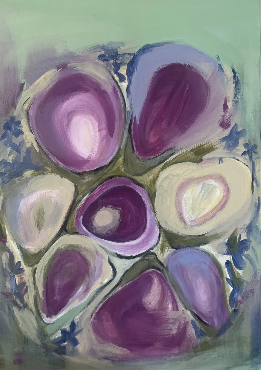 Purple Organic, a painting by Annabel