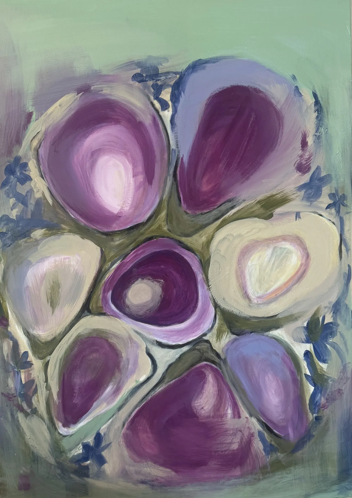 Purple Organic, a painting by Annabel