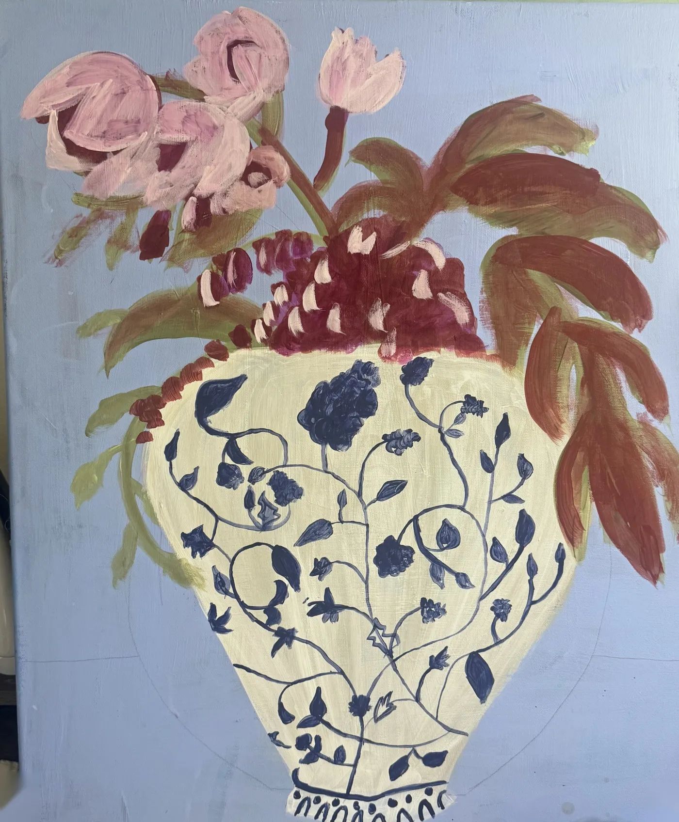 Vase with Flowers, a painting by Annabel